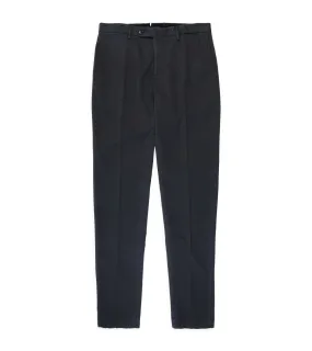 Incotex Royal Batavia Regular Cotton Trousers: Navy