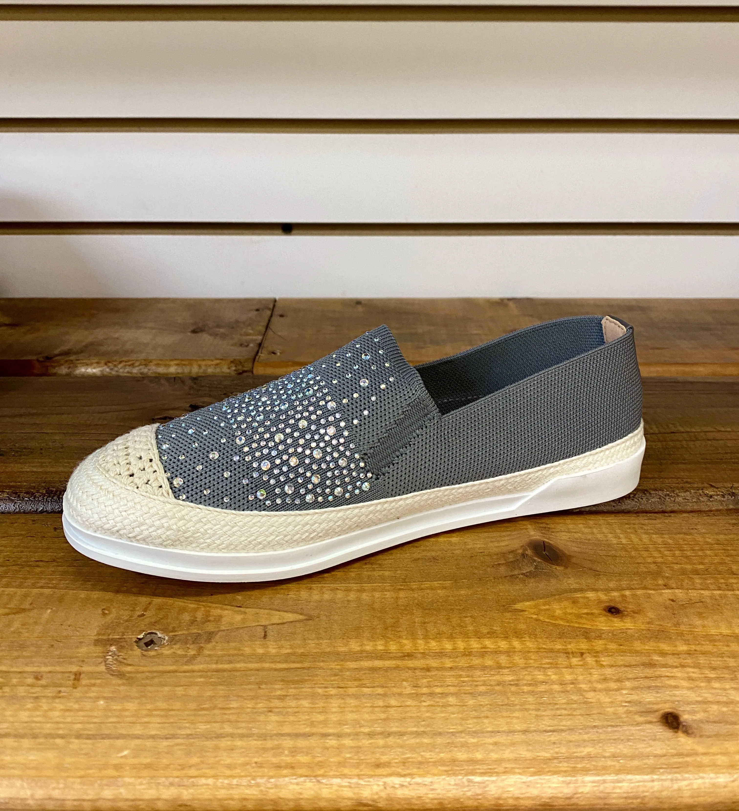 J.J's Footwear Sparkle Shoe Grey