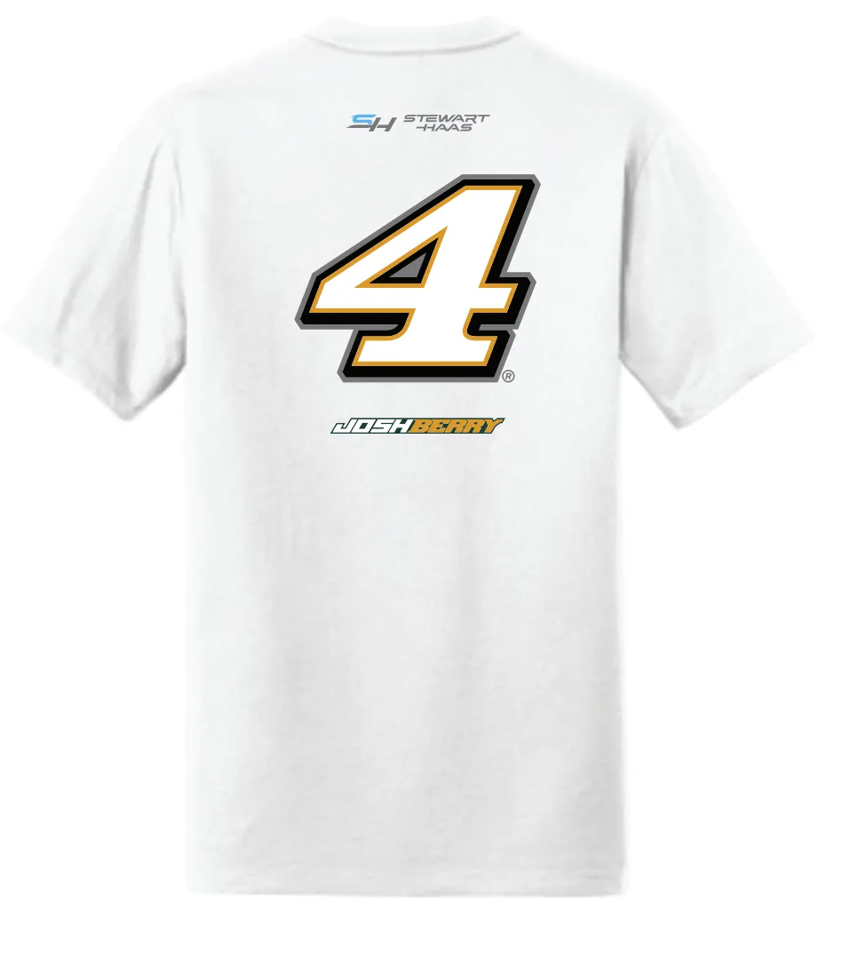 Josh Berry 2024 Harrison's Stewart-Haas Racing No.4 Short Sleeve Shirt