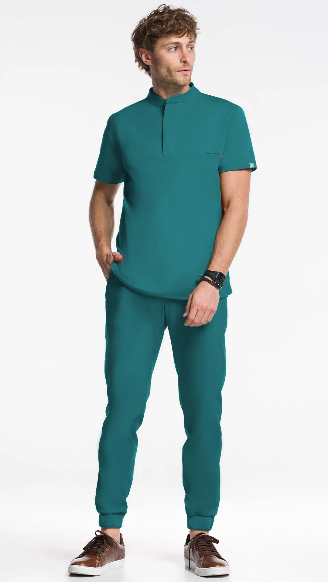 Kanaus® Scrub Casual Mao Green Forest | Caballero