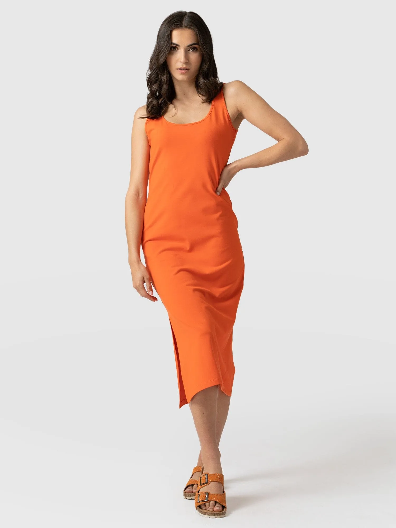 Kensal Knot Dress - Mandarin