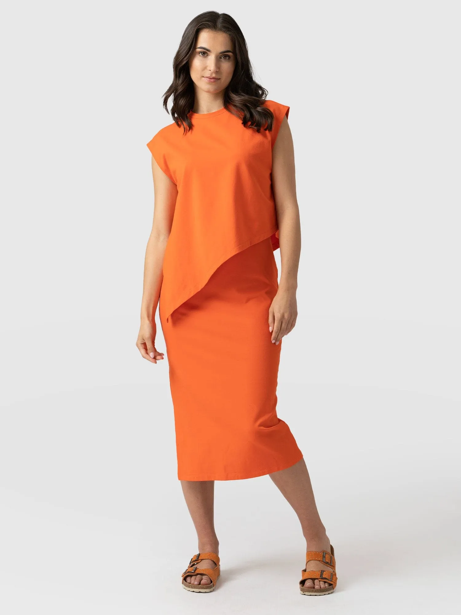 Kensal Knot Dress - Mandarin