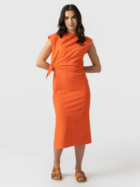 Kensal Knot Dress - Mandarin