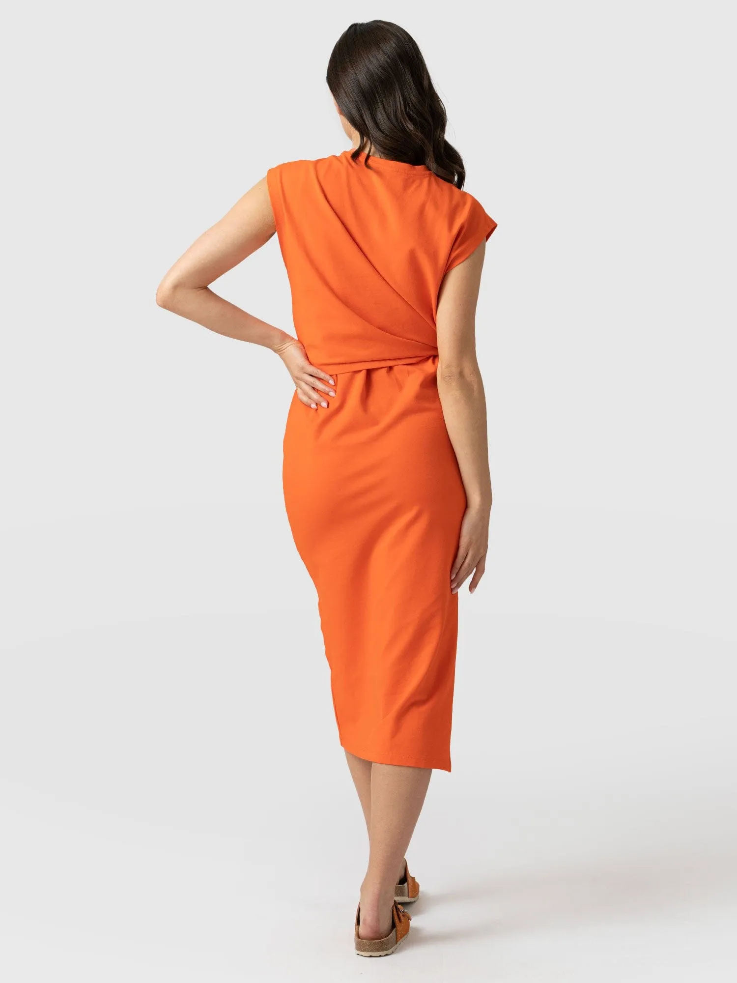 Kensal Knot Dress - Mandarin