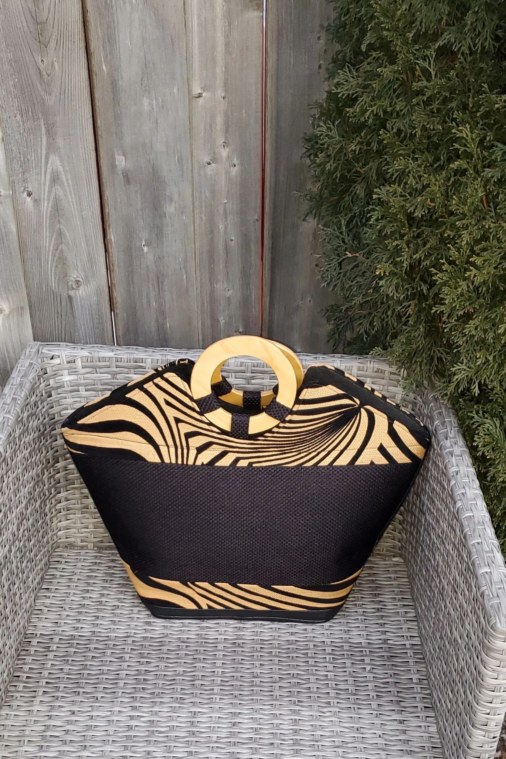 LEONTINA African Print Tote Bag