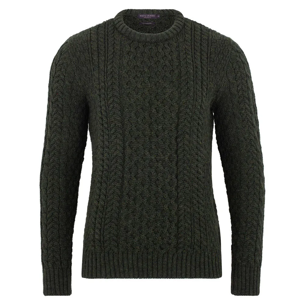 Mens Fisherman's British Wool Cable Jumper