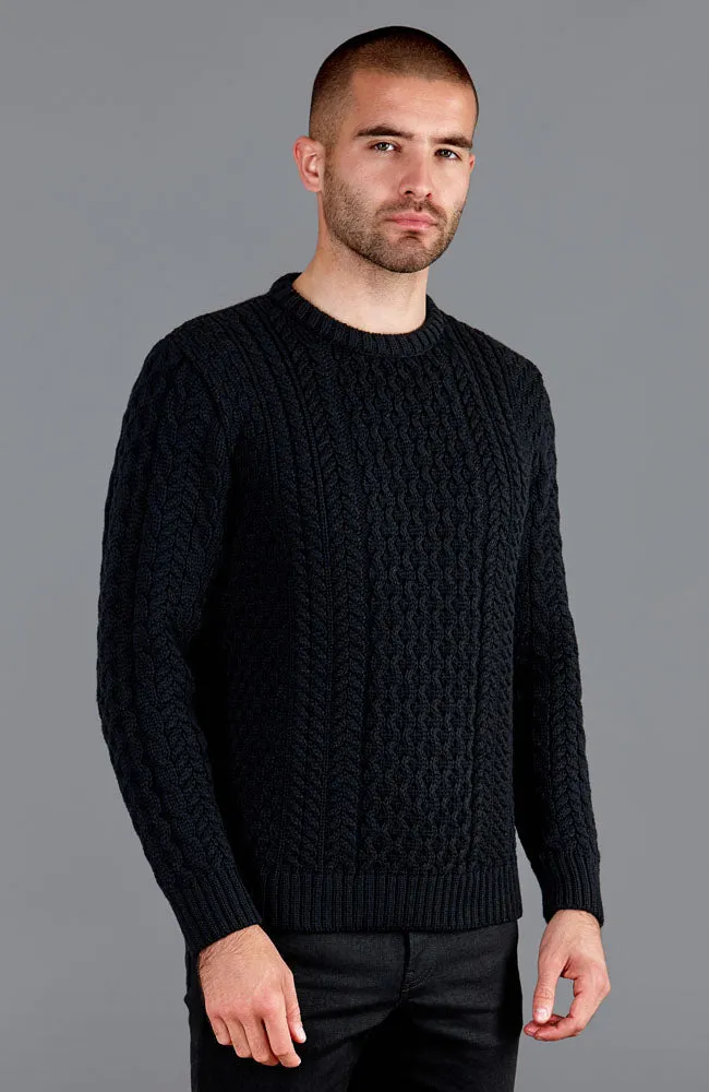 Mens Fisherman's British Wool Cable Jumper