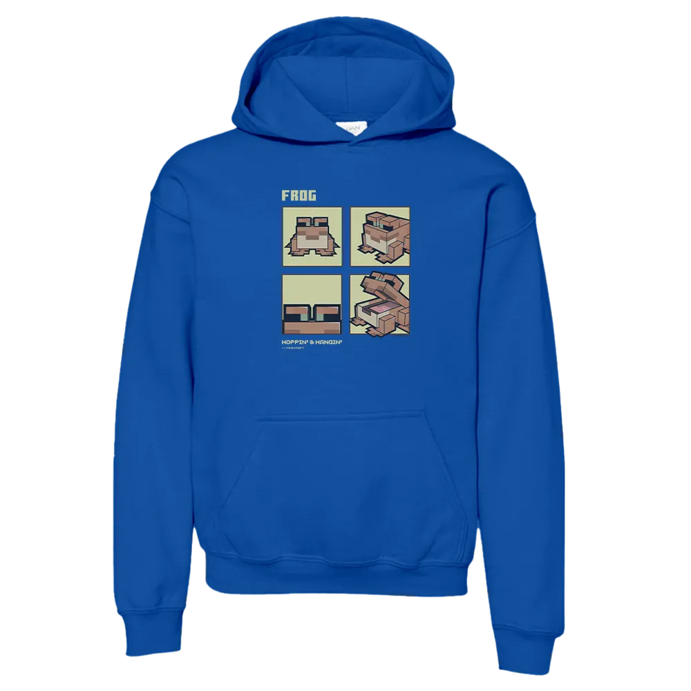 Minecraft Frog Hoppin and Hangin Kids Hooded Sweatshirt