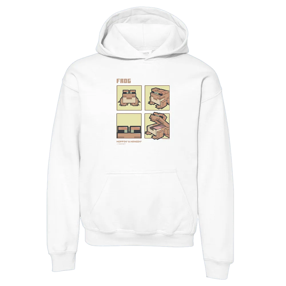 Minecraft Frog Hoppin and Hangin Kids Hooded Sweatshirt