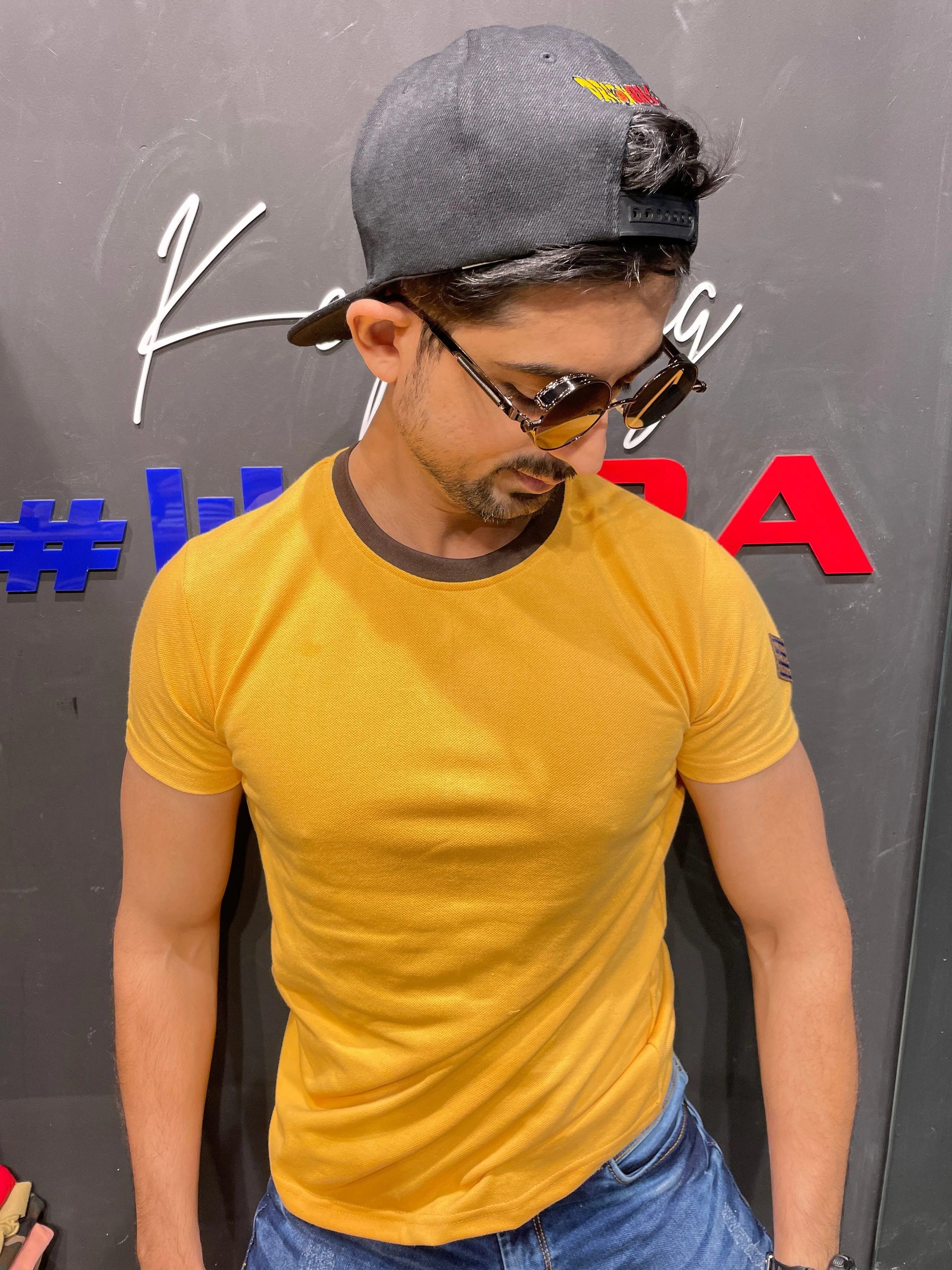 Mustard Arrow Patch Tee