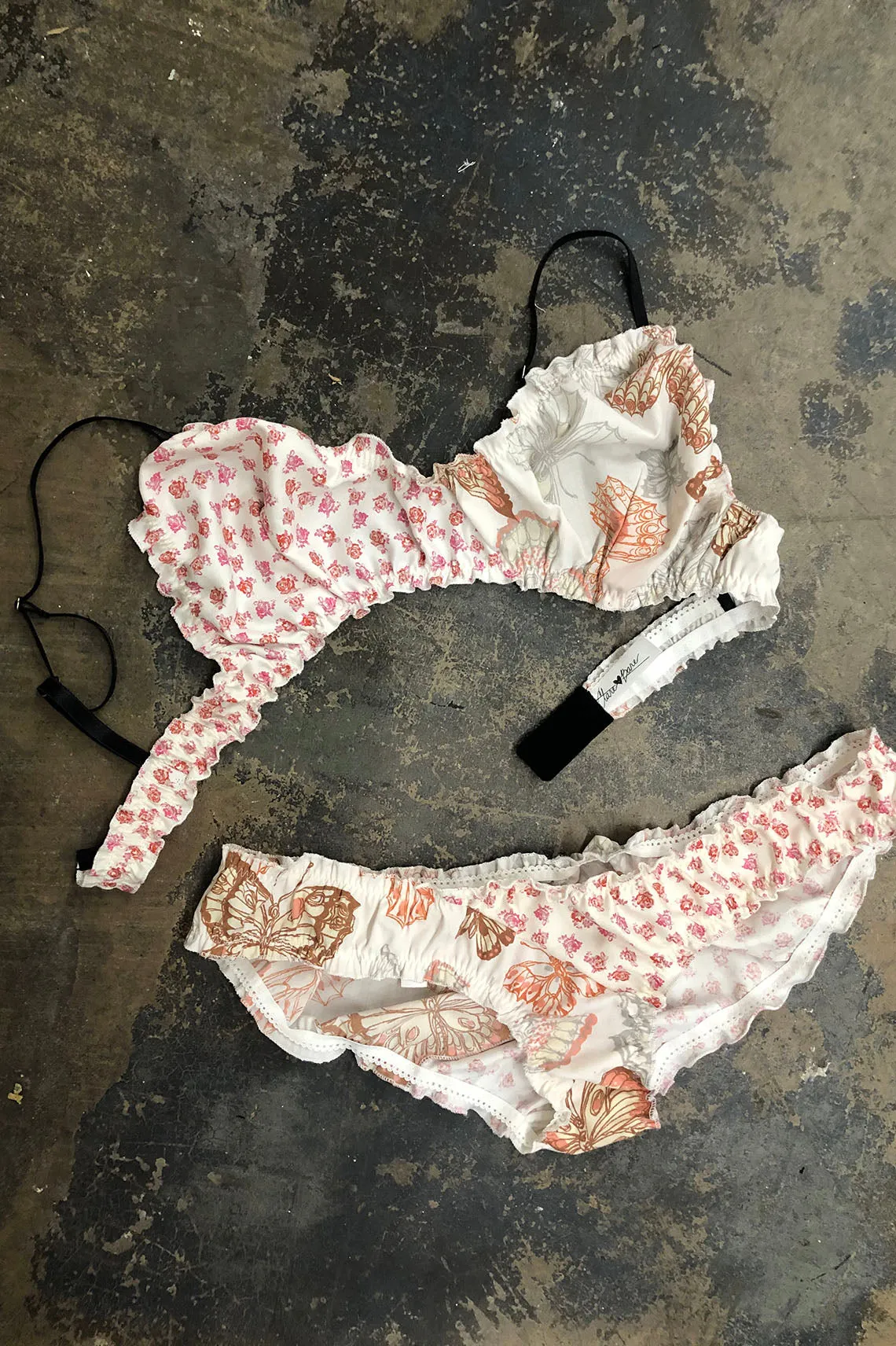 Mystery Print Dichotomy Bralette & Bloomer Set