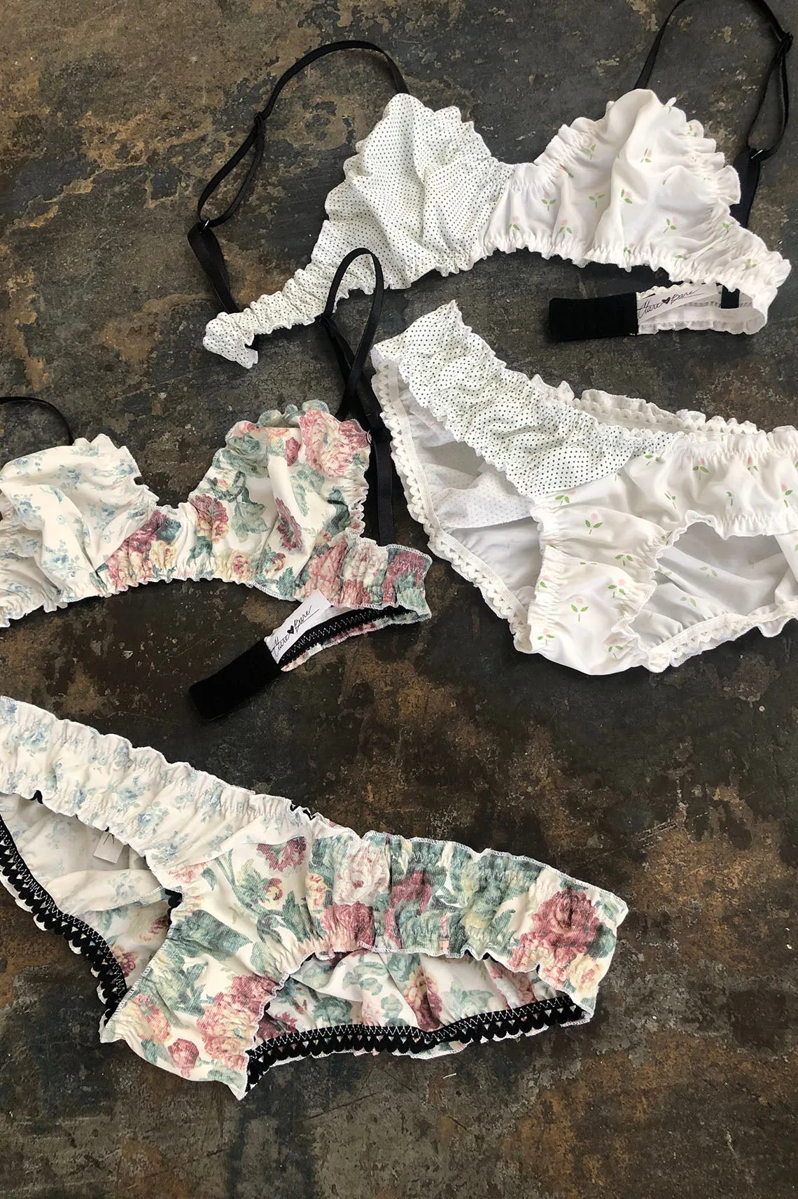 Mystery Print Dichotomy Bralette & Bloomer Set