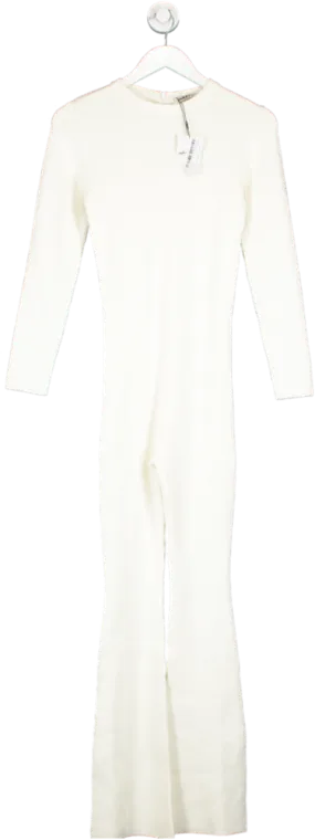 Odd Muse Cream Ultimate Long Sleeve Jumpsuit UK S