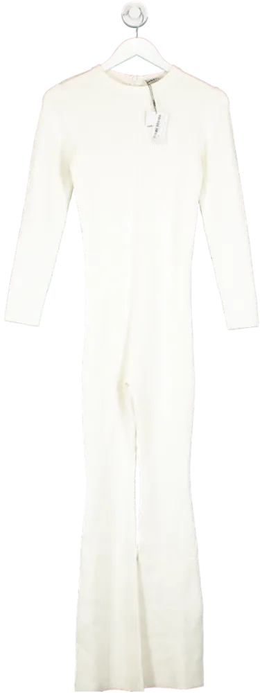 Odd Muse Cream Ultimate Long Sleeve Jumpsuit UK S