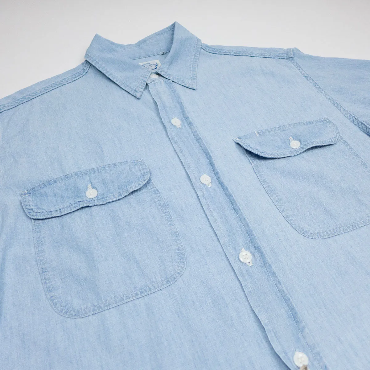 orSlow - Work Shirt - Chambray Bleach