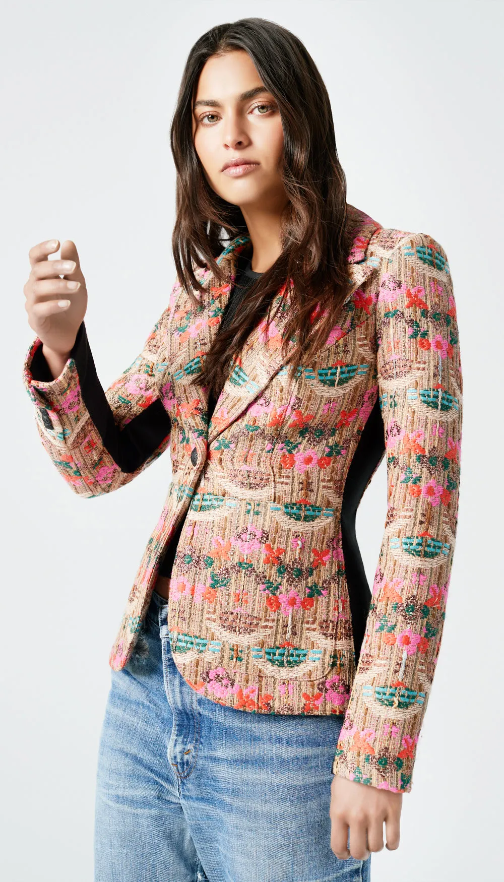 Patch Pocket Tux Stripe Blazer