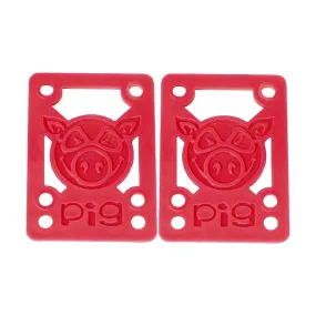 Pig Piles 1/8" Hard Risers Red