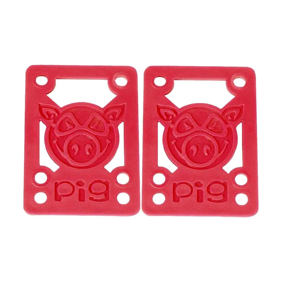 Pig Piles 1/8" Hard Risers Red