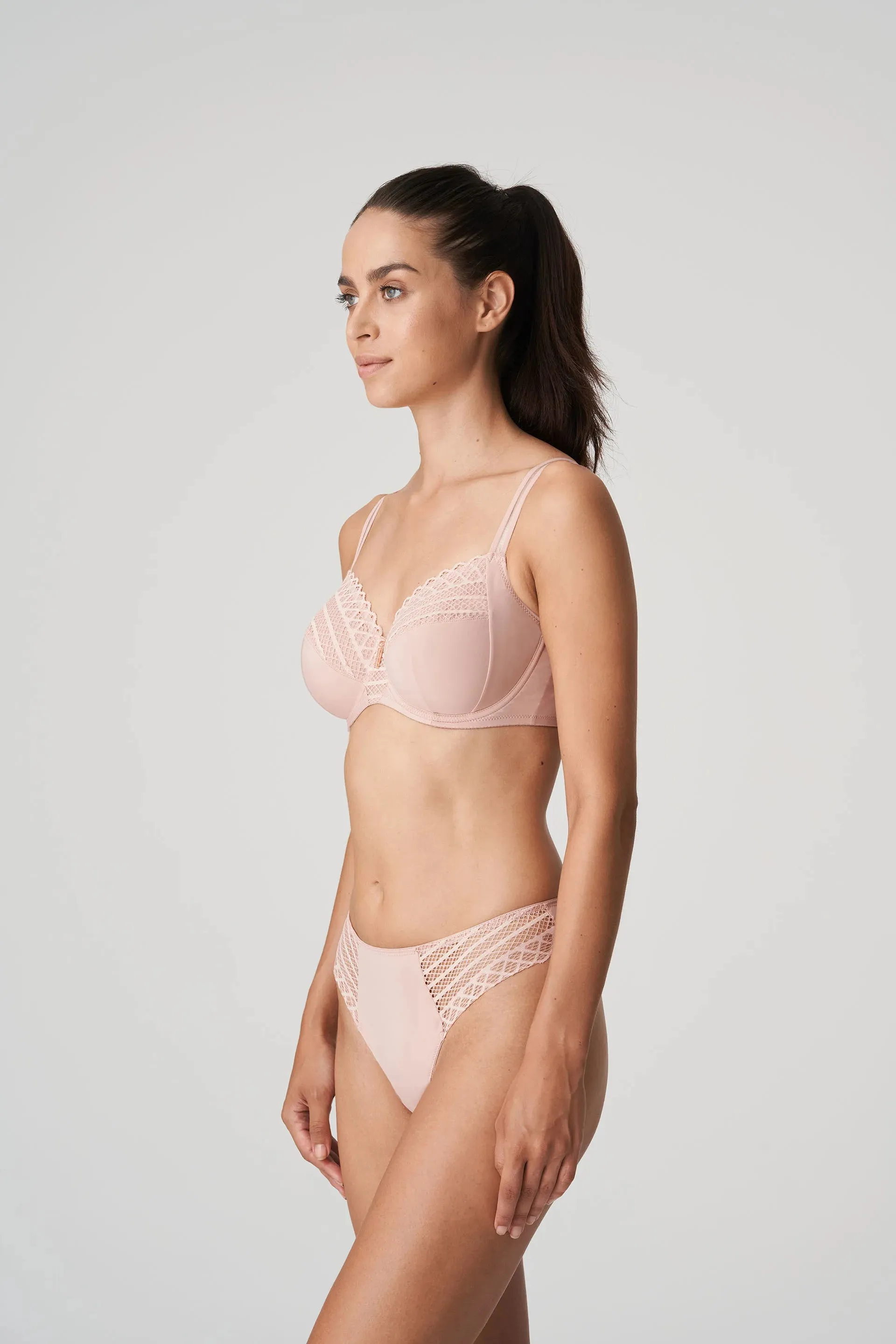 Prima Donna Twist Thong -East End-Powder Rose , Black