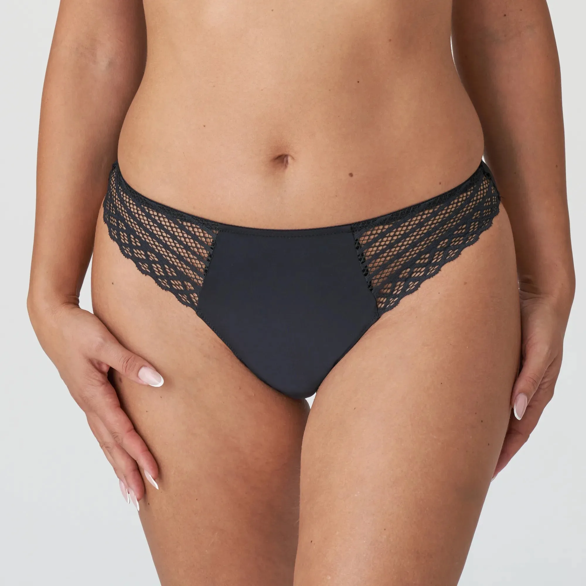 Prima Donna Twist Thong -East End-Powder Rose , Black