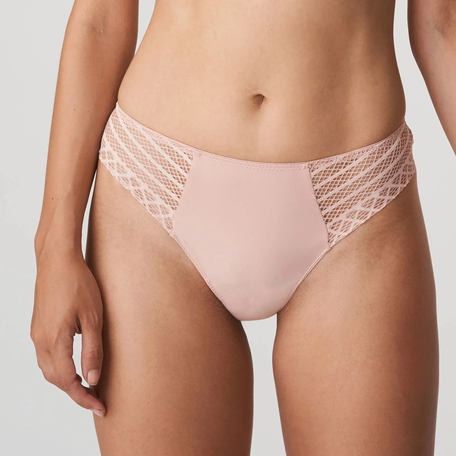 Prima Donna Twist Thong -East End-Powder Rose , Black