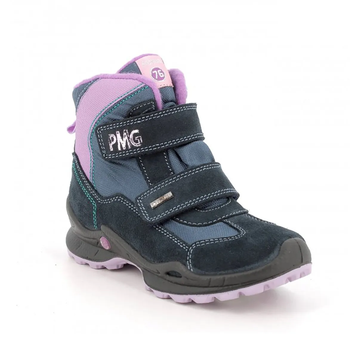 Primigi Girl's (Sizes 31-35) Navy/Purple Mid Gore-Tex