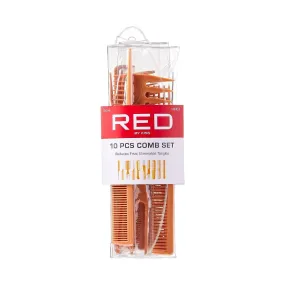 RED BY KISS | 10-PC Comb Set Bone