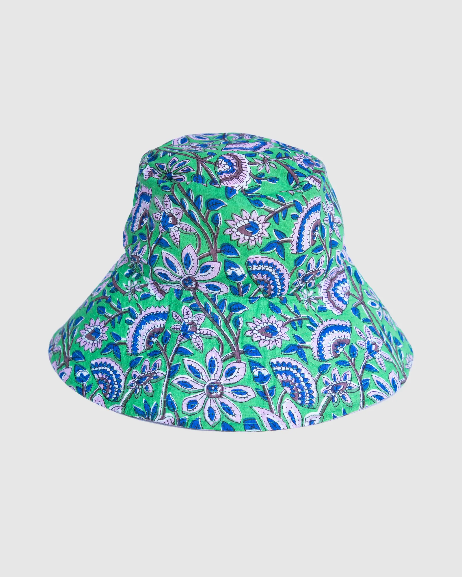 Reversible Wide Brim Bucket Hat - Endora / Bengal