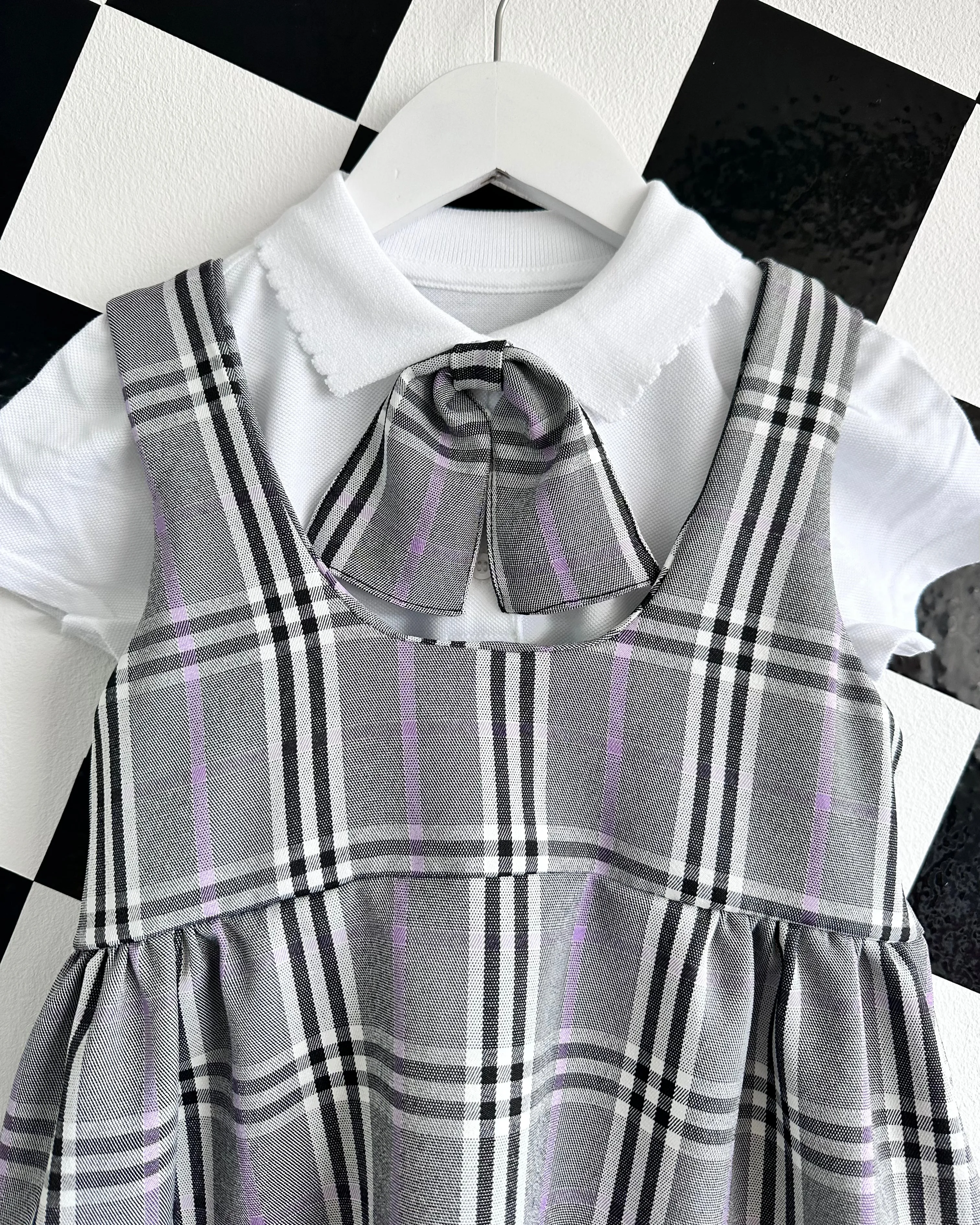 School Tartan Pinafore (other colours/fabric available)