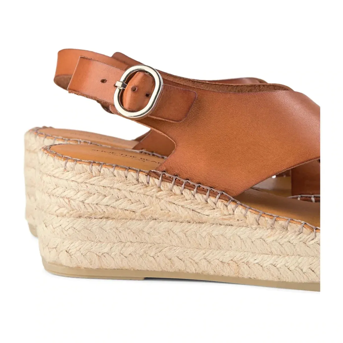 Shoe The Bear Orchid Leather Wedge-Tan-STB1966