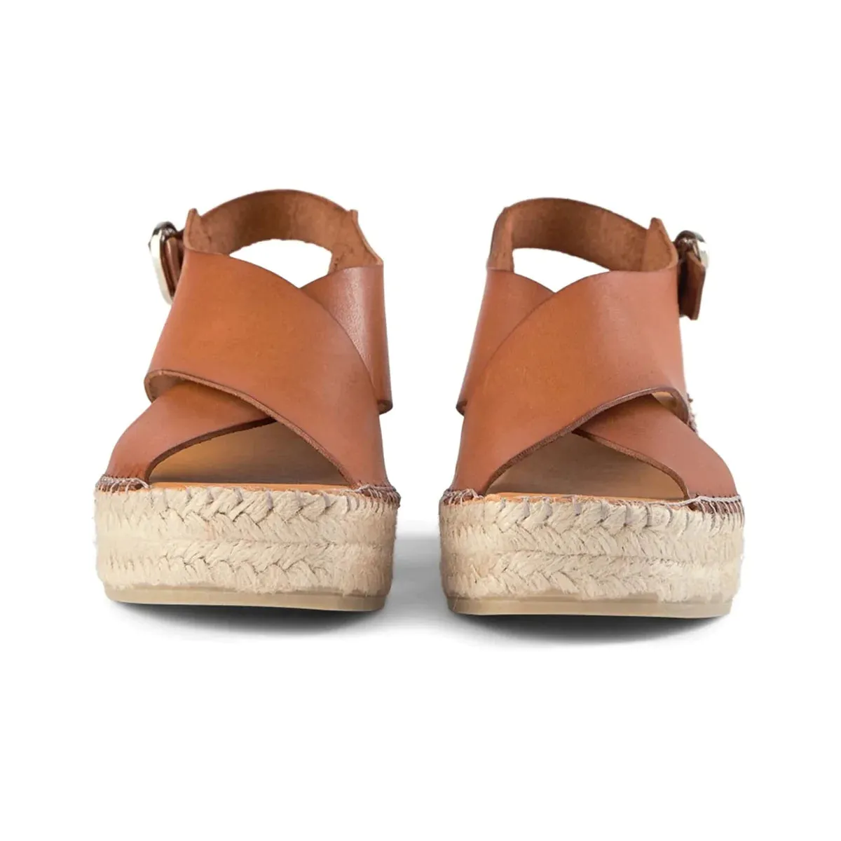 Shoe The Bear Orchid Leather Wedge-Tan-STB1966