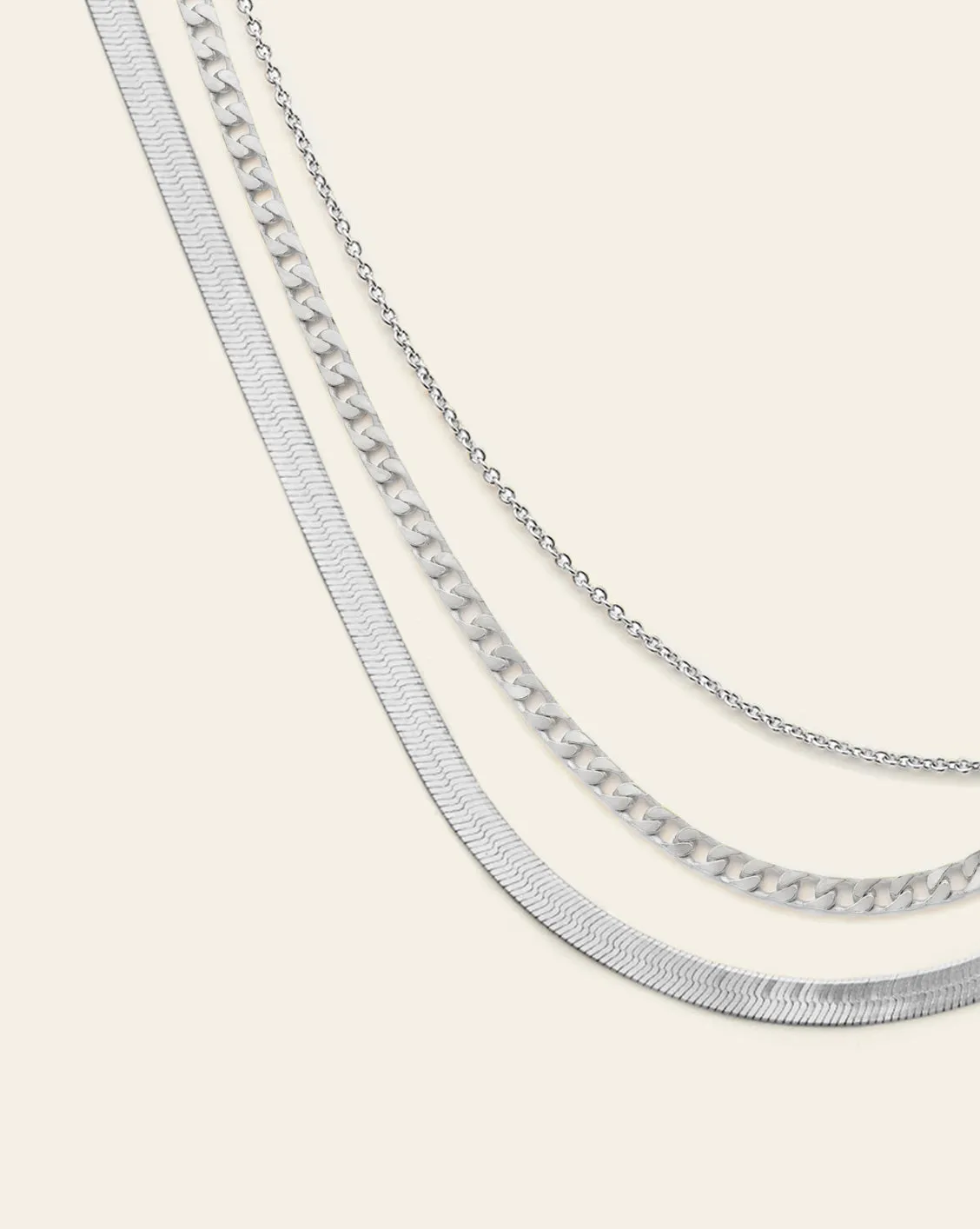 Signature Chain Set - Sterling Silver