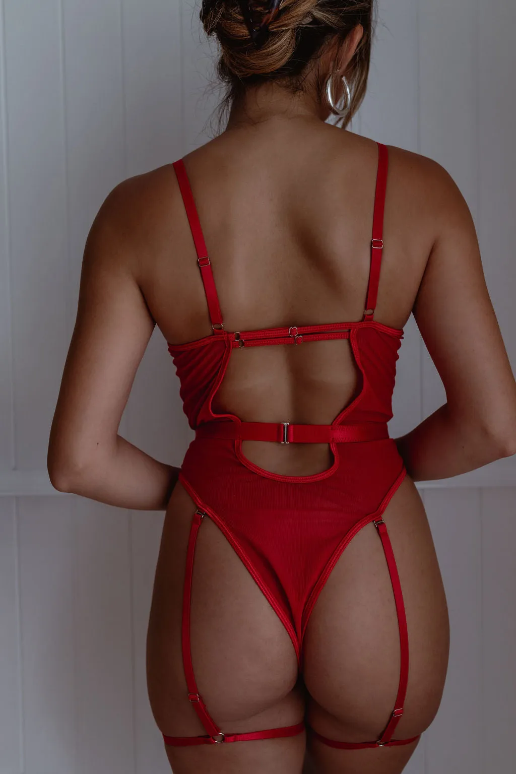 Sloane Red Bodysuit