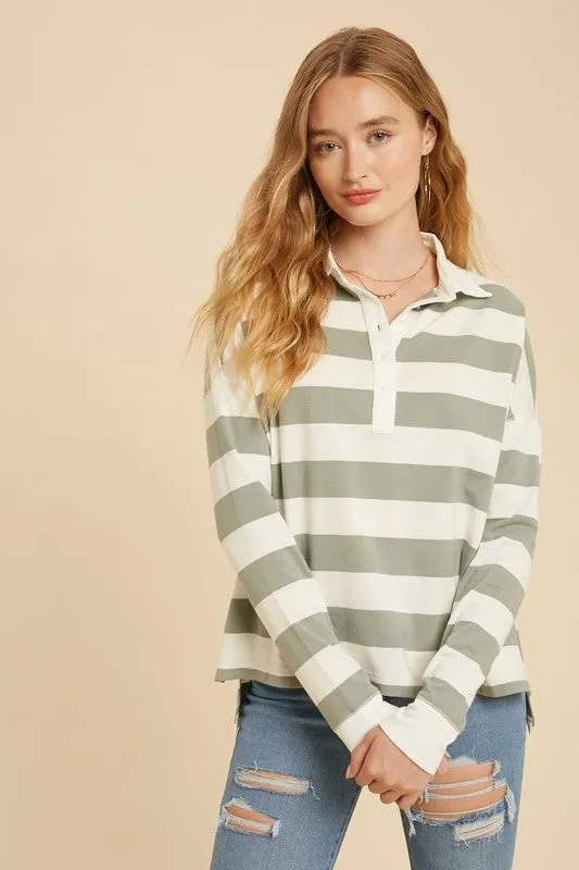 Striped Rugby Top