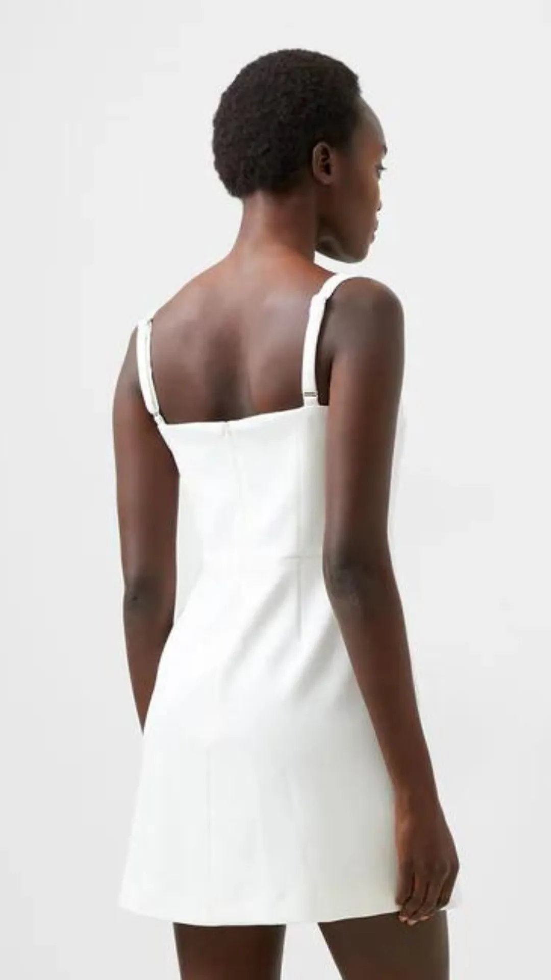 Whisper Square Neck Dress - Summer White