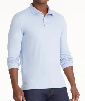 Wrinkle-Free Long-Sleeve Damaschino Polo